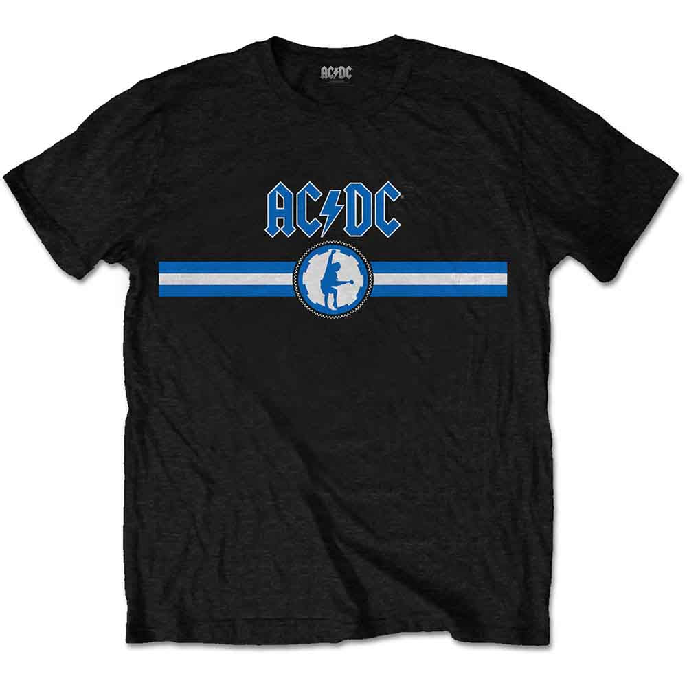 AC/DC Blue Logo & Stripe Black