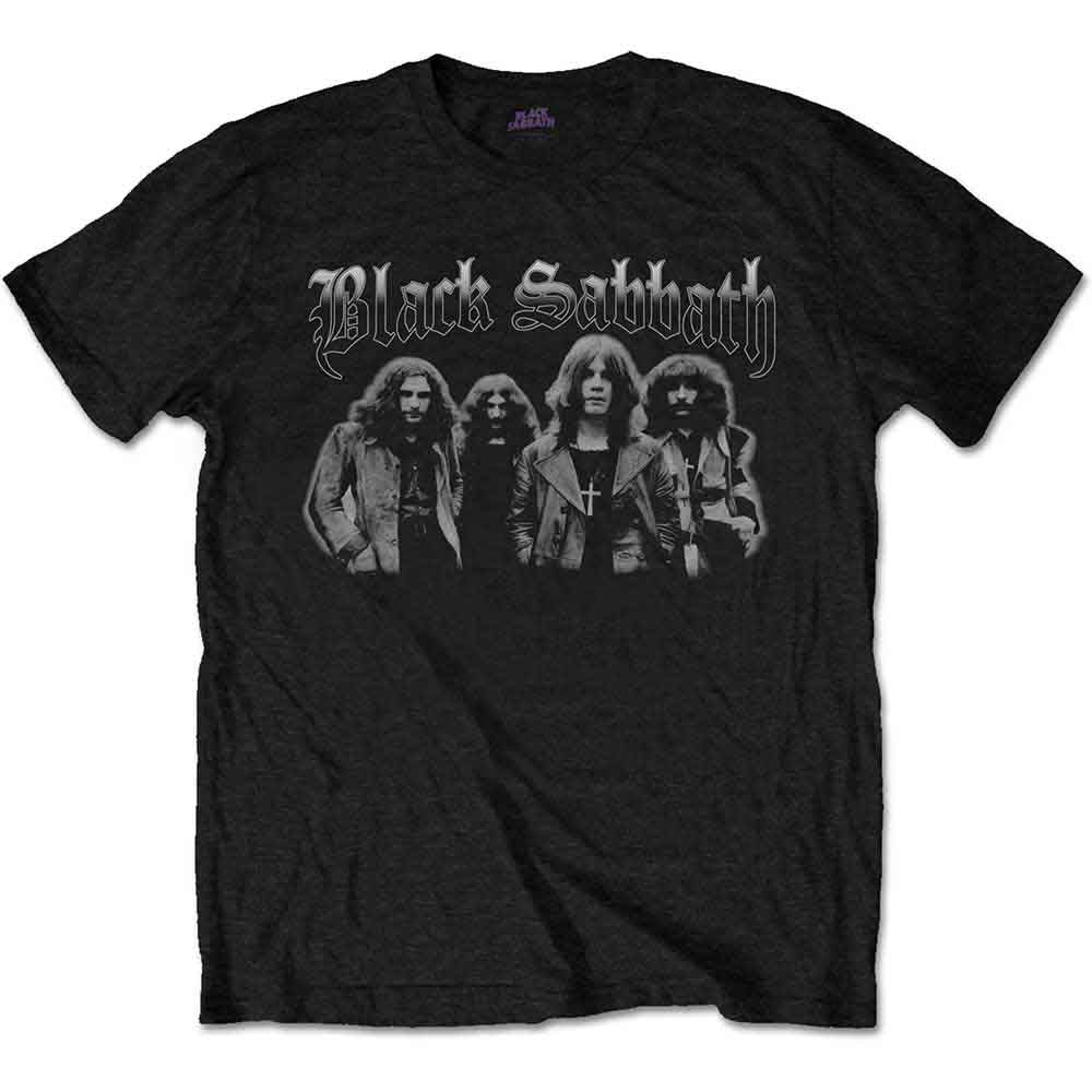 Black Sabbath Greyscale Group Black