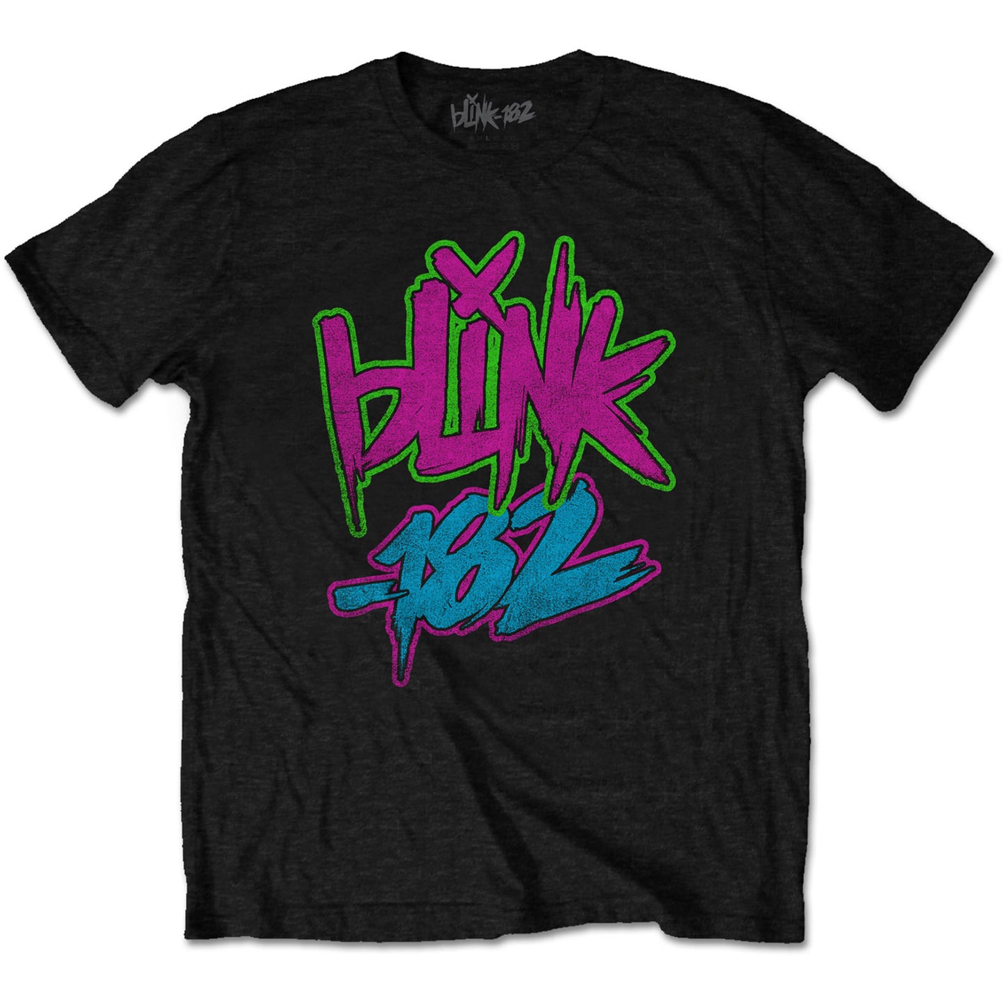 Blink-182 Neon Logo black