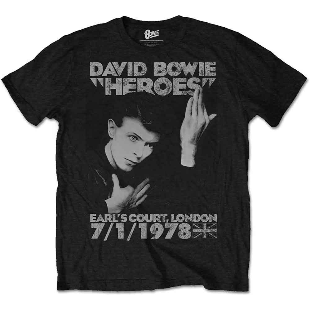 David Bowie Heroes Earls Court Black