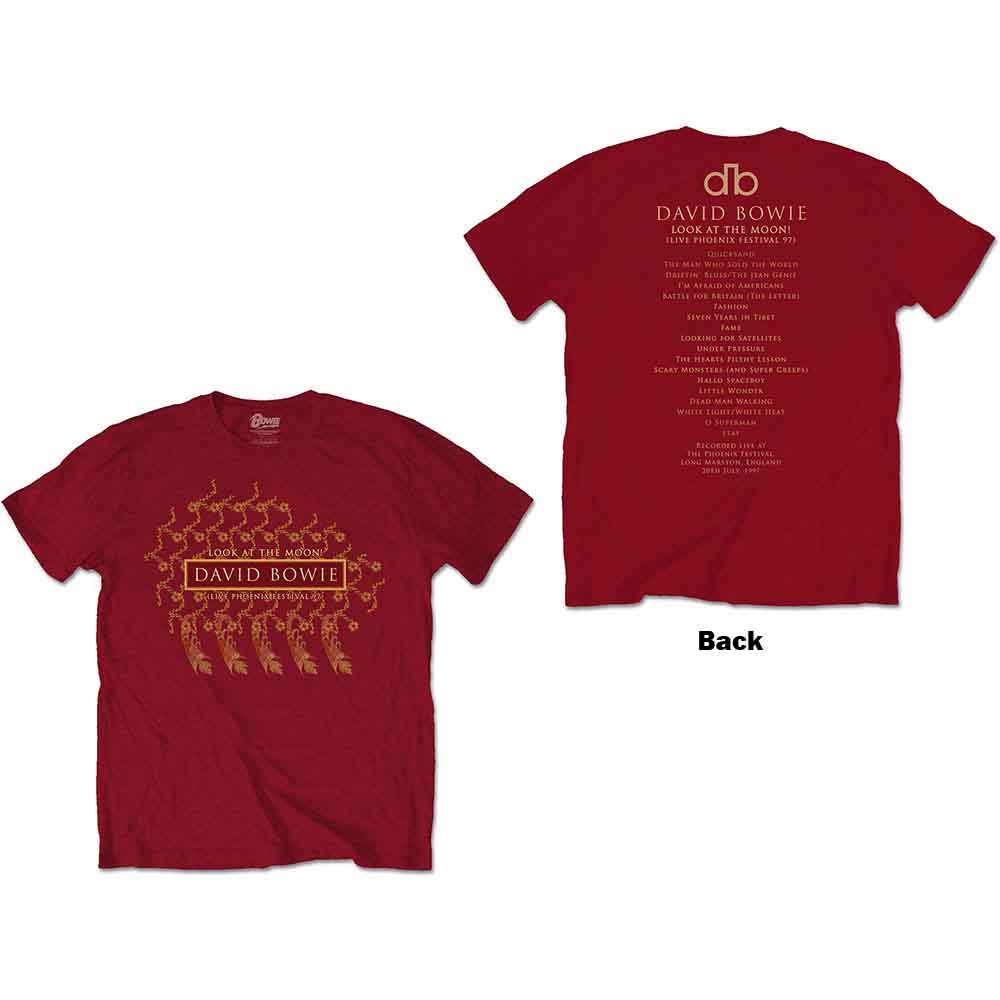 David Bowie Pheonix Festival Red