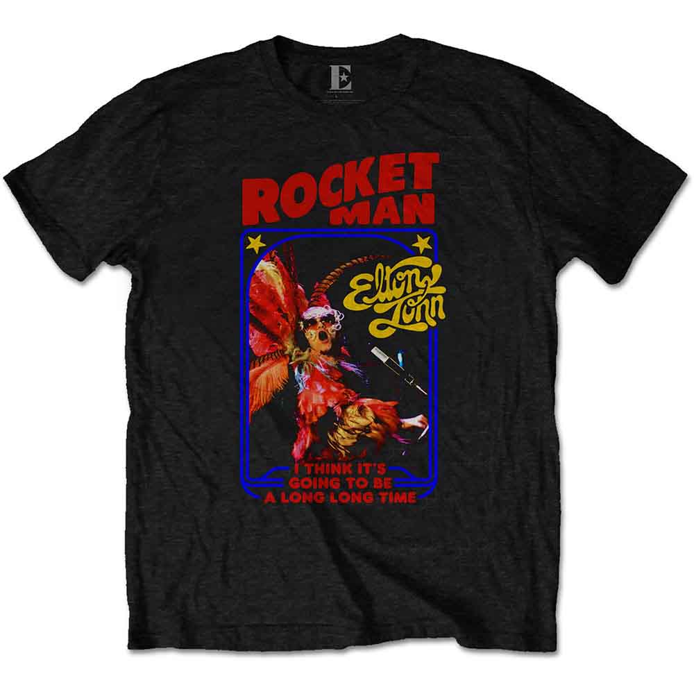 Elton John Rocketman Feather Suit Black