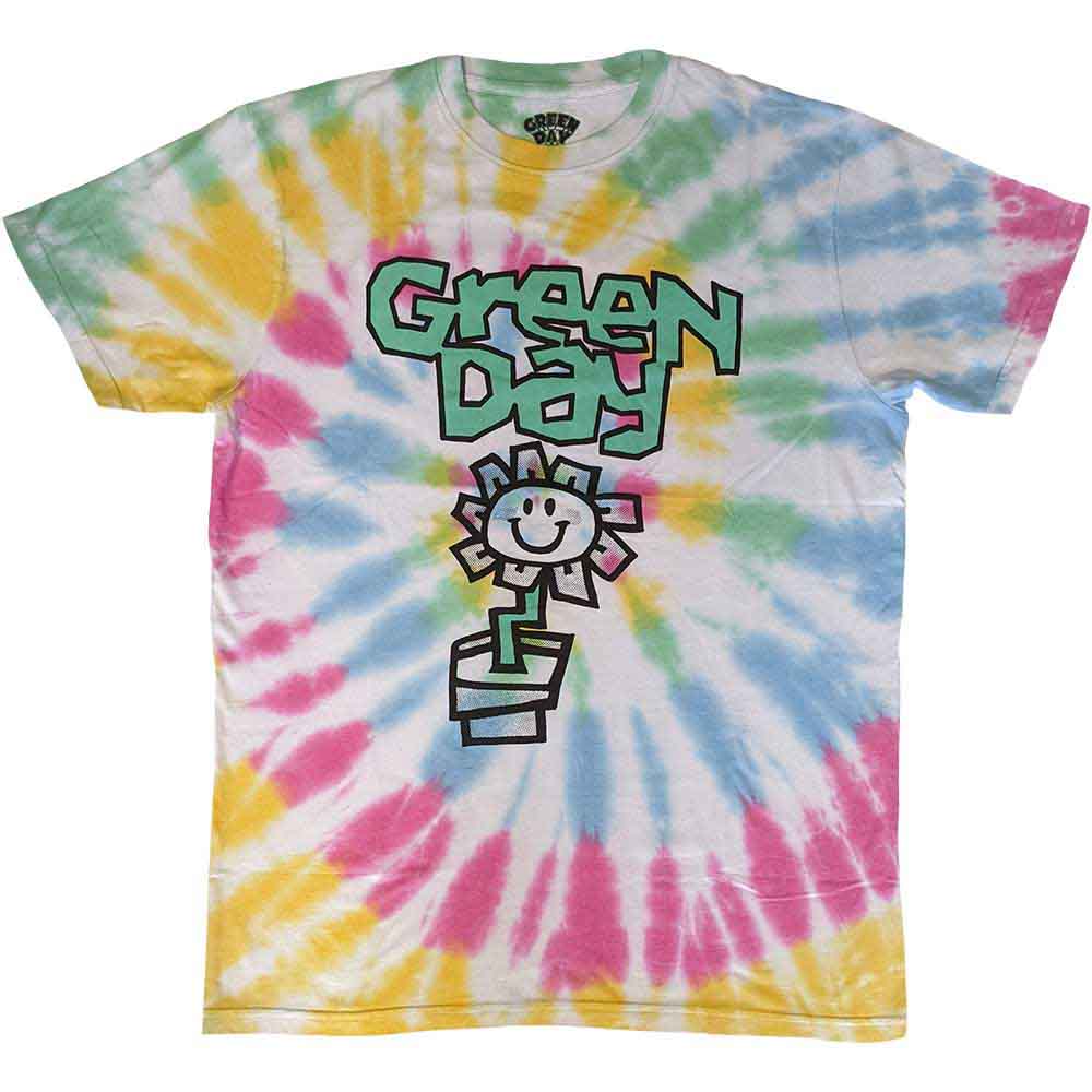 Green Day Flower Pot White