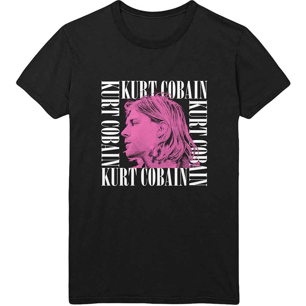 Kurt Cobain Head Shot Frame Black