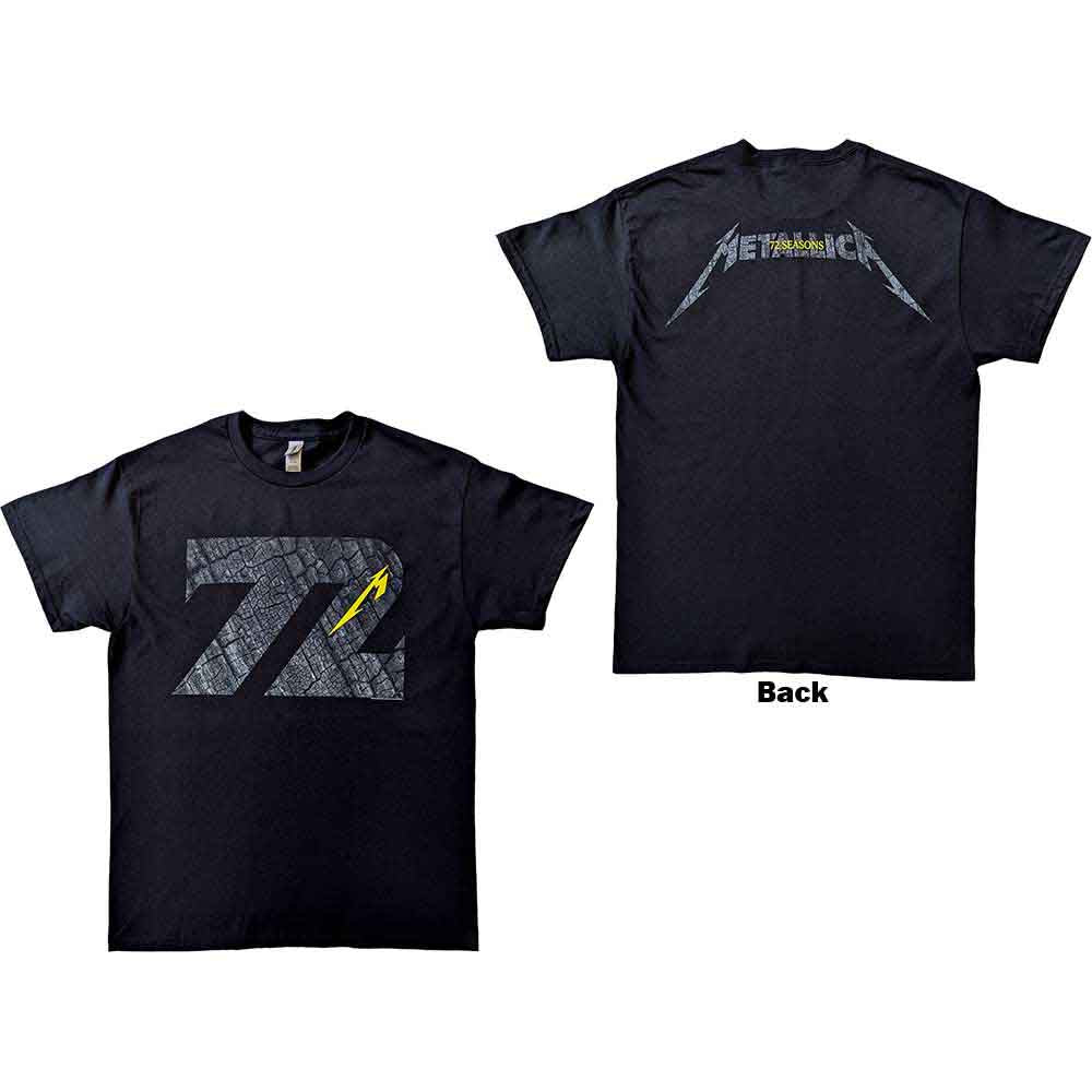 Metallica 72 Seasons Charred Logo Black