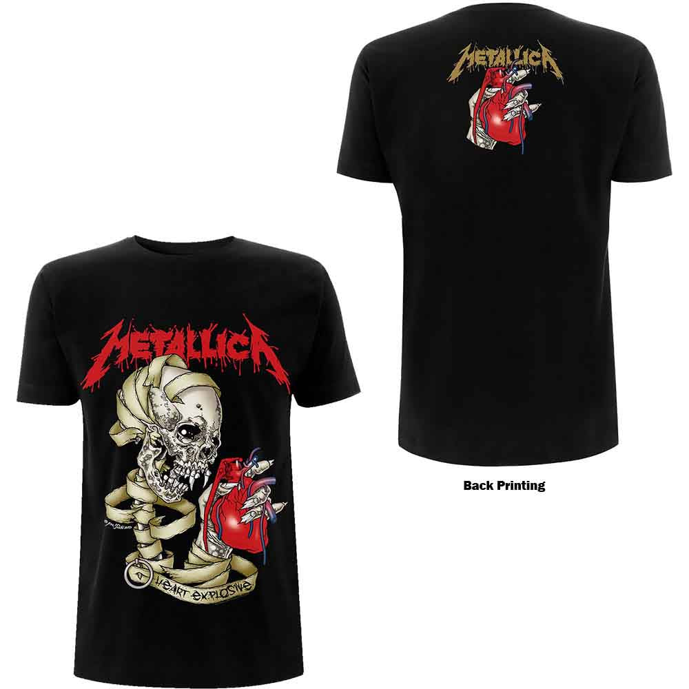 Metallica Heart Explosive Black