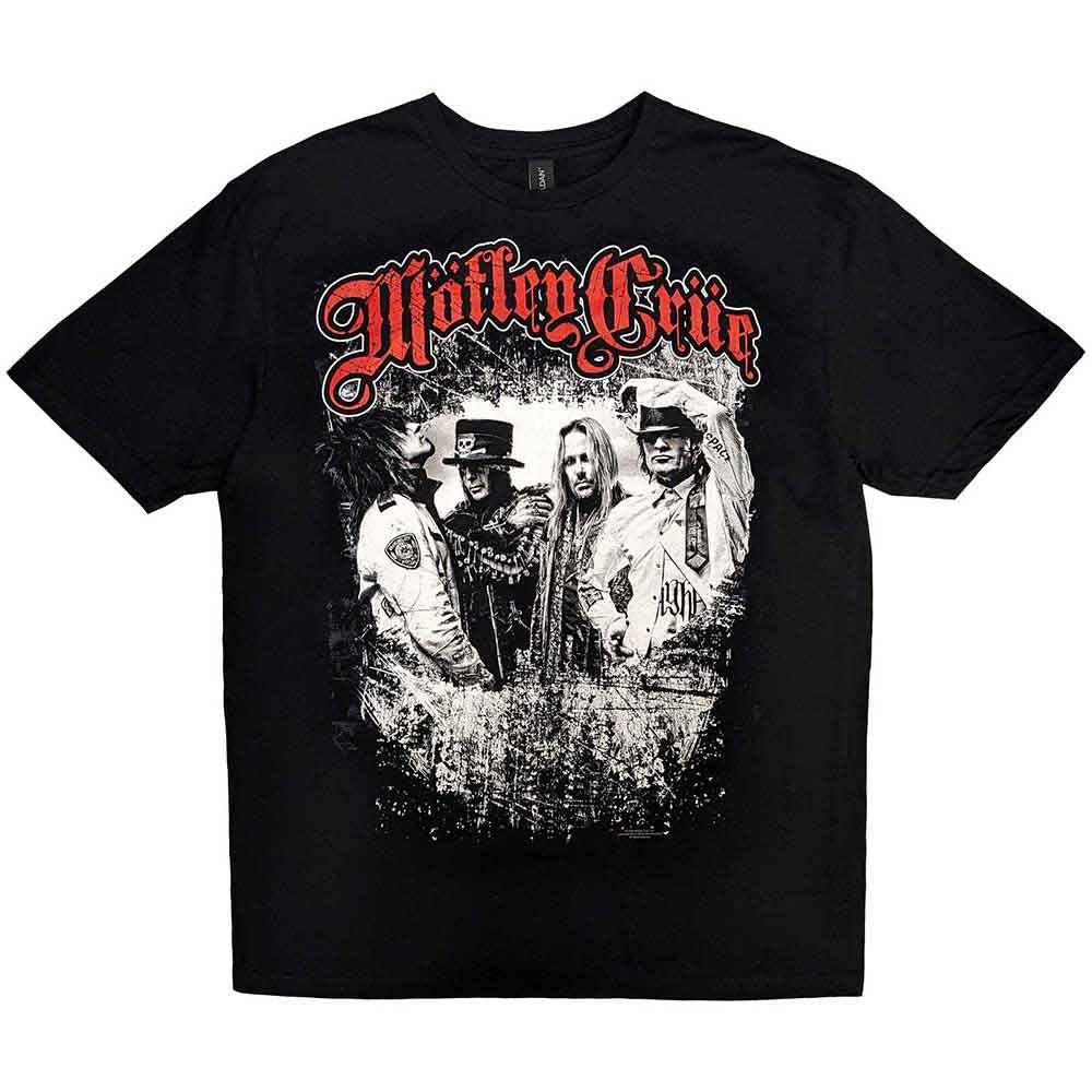 Motley Crue Greatest Hits Band Shot Black