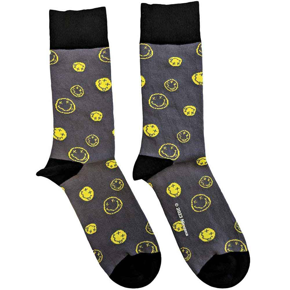 Nirvana Mixed Happy Faces Grey