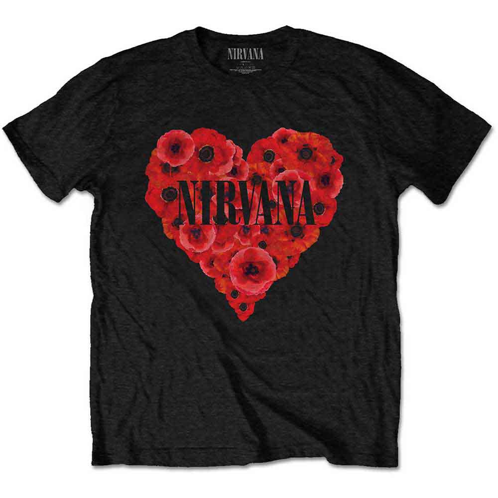 Nirvana Poppy Heart Black