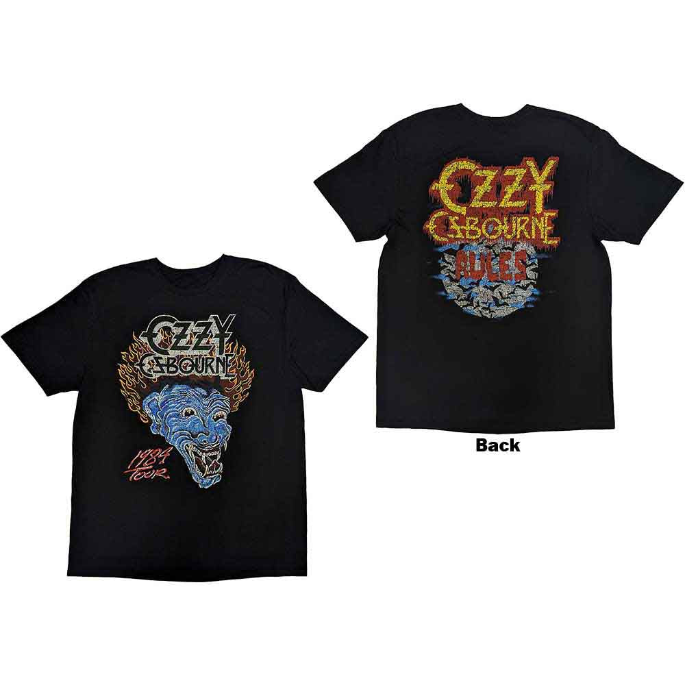 Ozzy Osbourne Bark At The Moon Tour '84 Black