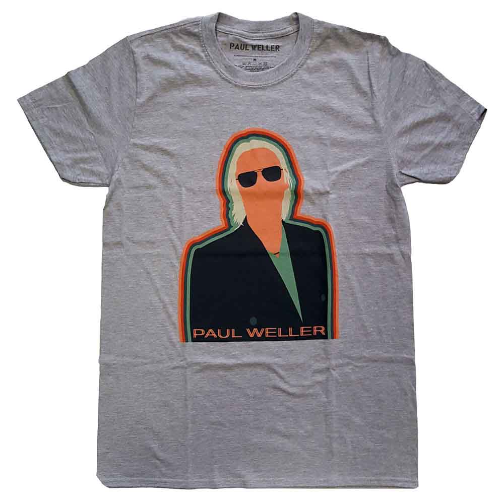 Paul Weller Illustration Key Lines Grey