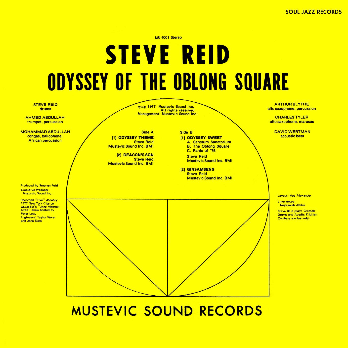 Steve Reid Odyssey of the Oblong Square (GOLD VINYL)