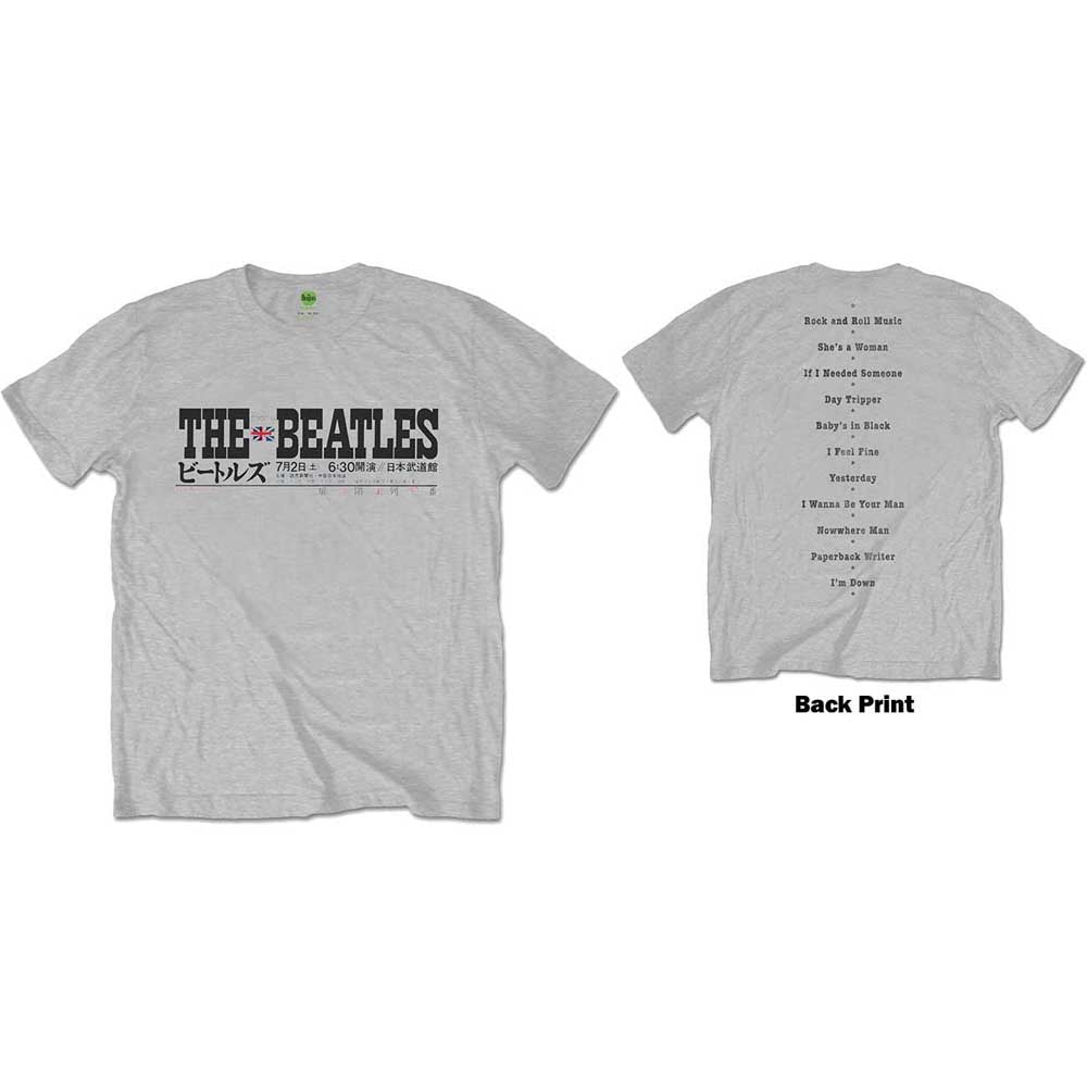 The Beatles Budokan Set List Grey