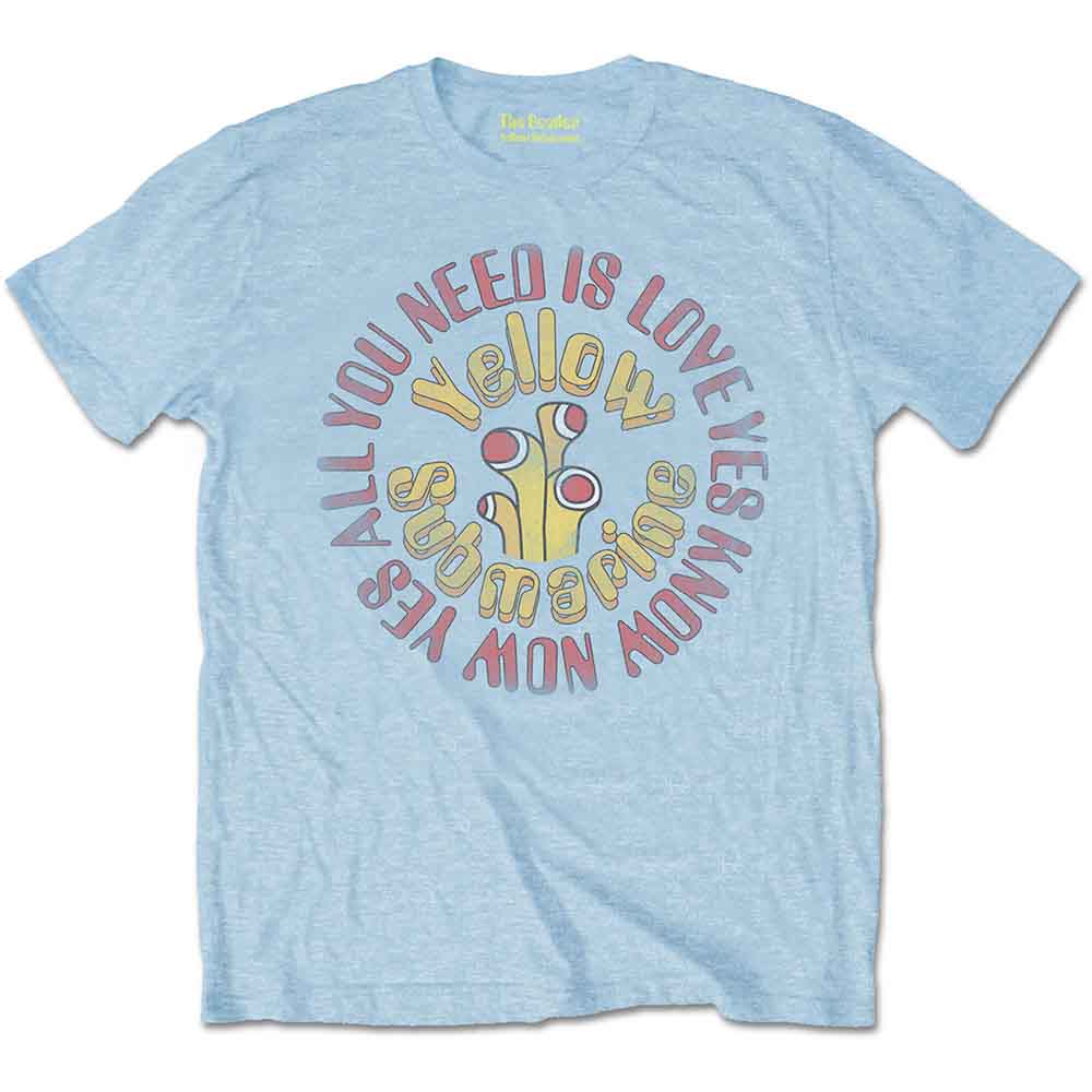 The Beatles Yellow Submarine AYNIL Circle Vintage Blue