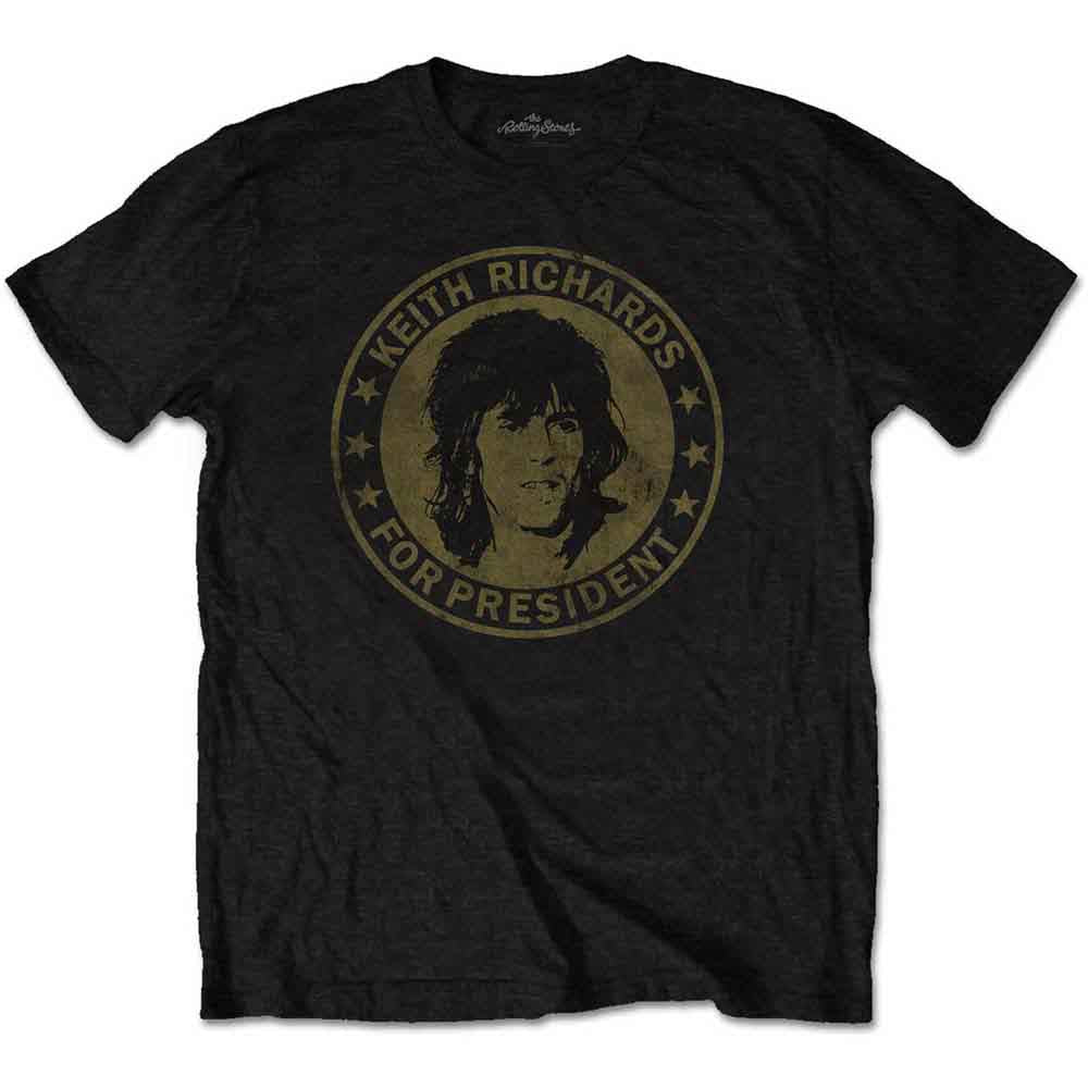 The Rolling Stones Keith for President Black