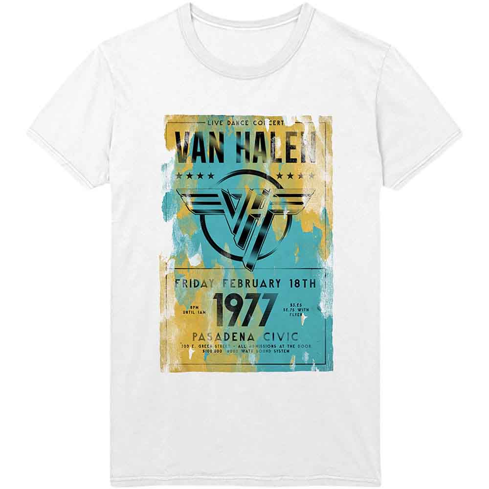 Van Halen Pasadena '77 White