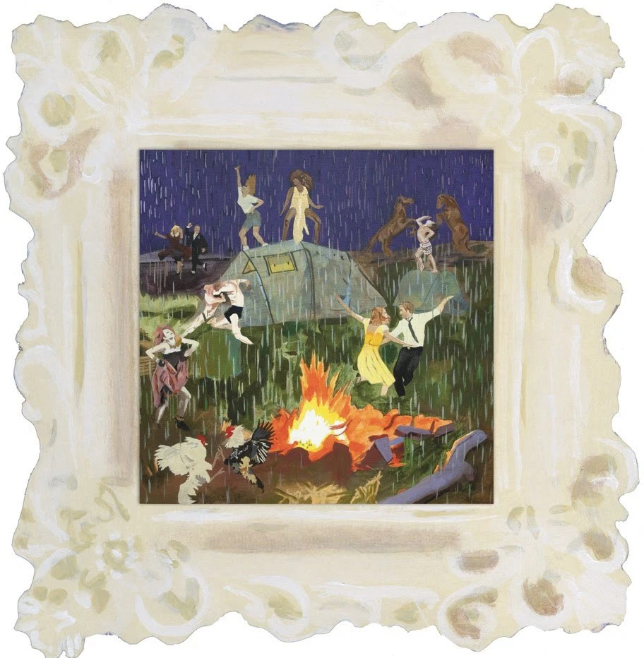 Various Artists Let's Go Dancing: Said The Falling Rain To The Open Flame (Limited Edition, Translucent Orange Colored Vinyl)