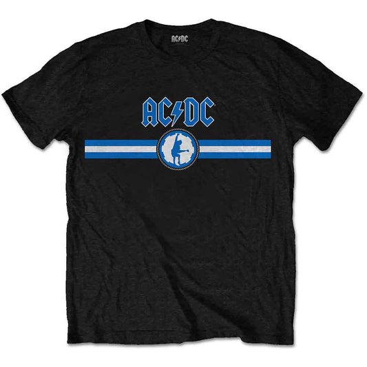 AC/DC Blue Logo & Stripe Black