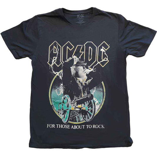AC/DC For Those About To Rock Yellow Outlines Black