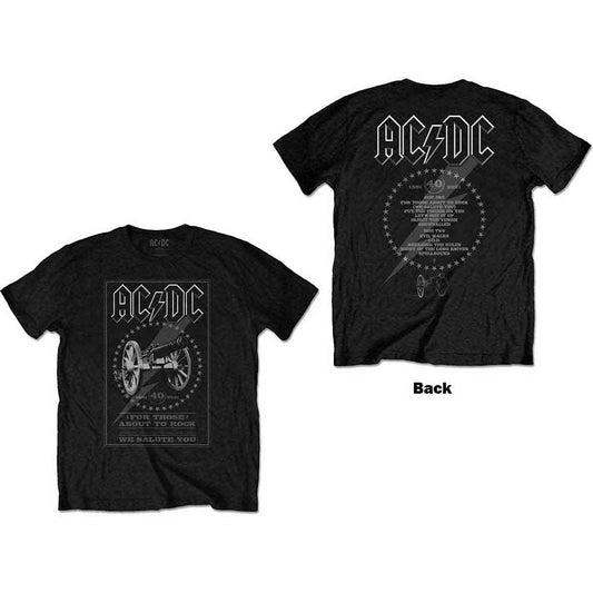 AC/DC FTATR 40th Monochrome Black