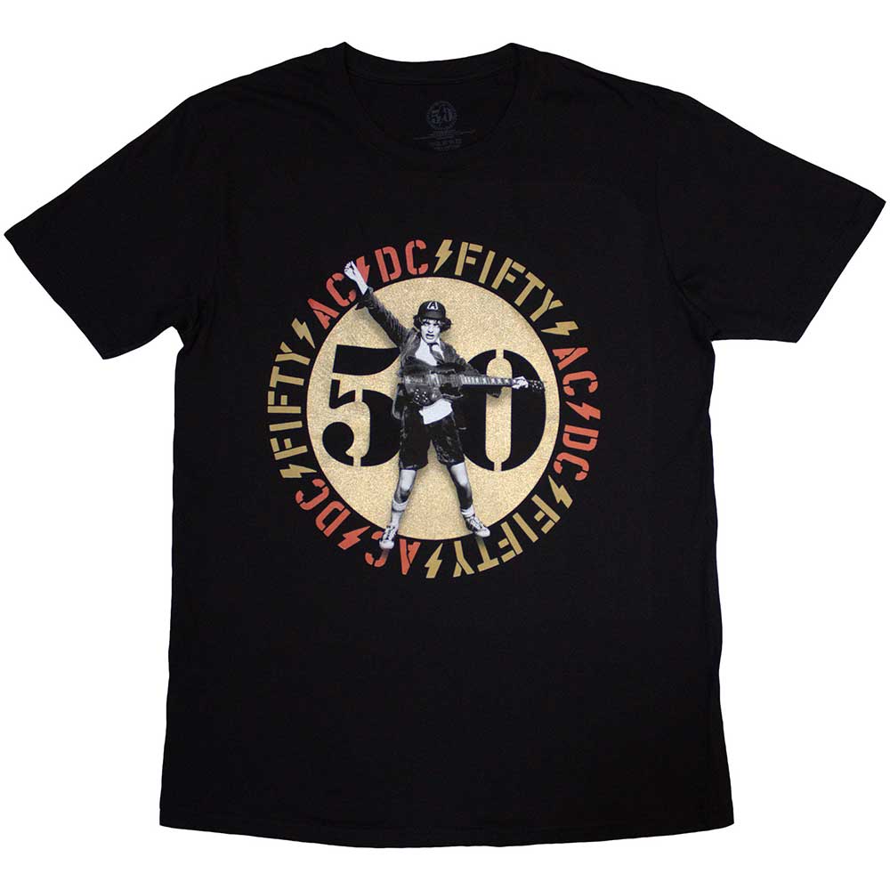 AC/DC Gold Emblem Black