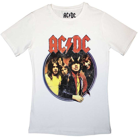 AC/DC Highway To Hell Circle White
