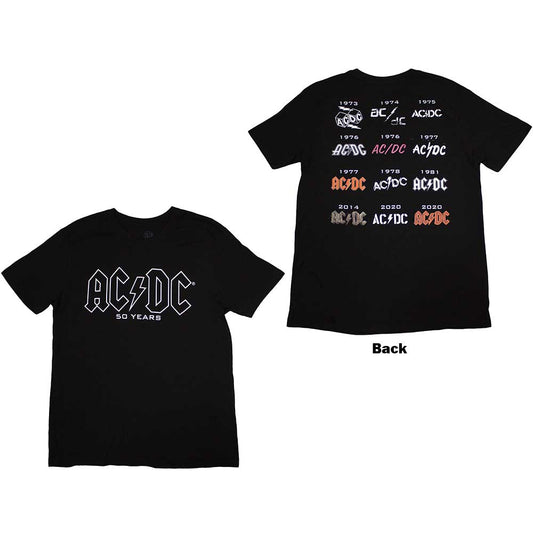 AC/DC Logo History Black