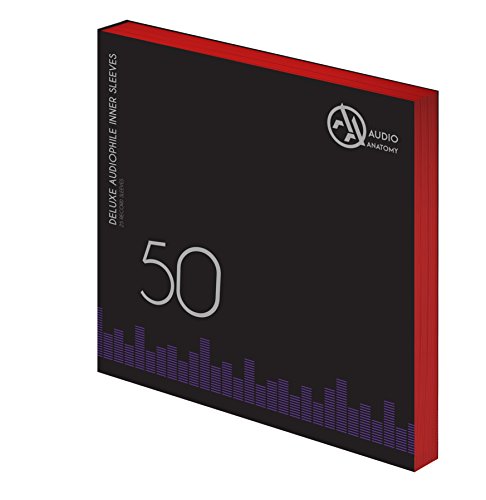 Audio Anatomy 50X 12" DELUXE AUDIOPHILE ANTISTATIC INNER SLEEVES RED