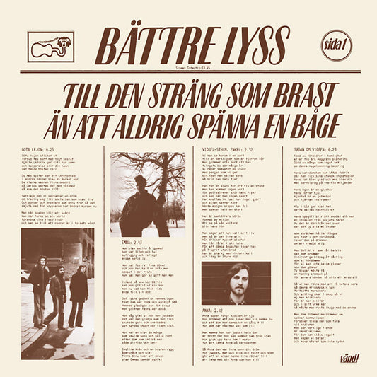 BATTRE LYSS Till Den Strang Som Brast An Att Aldrig Spanna En Bage