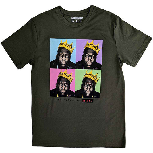 Biggie Smalls Crown Pop Art Green