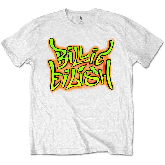 Billie Eilish Graffiti White