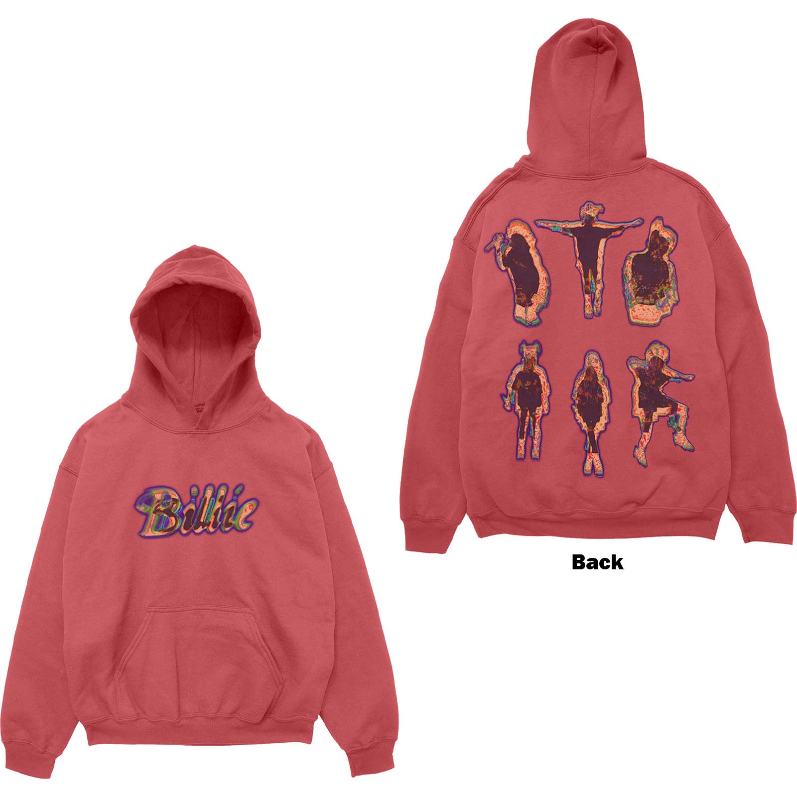 Billie Eilish Silhouettes Red