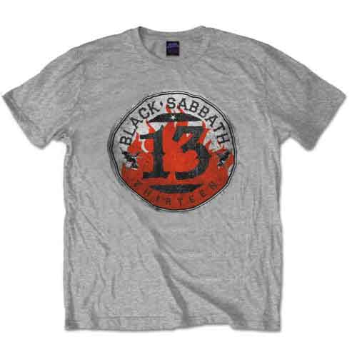 Black Sabbath 13 Flame Circle Grey
