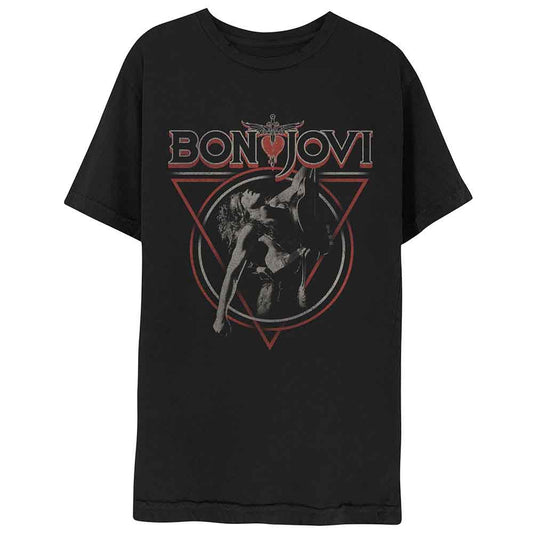 Bon Jovi Triangle Overlap Black
