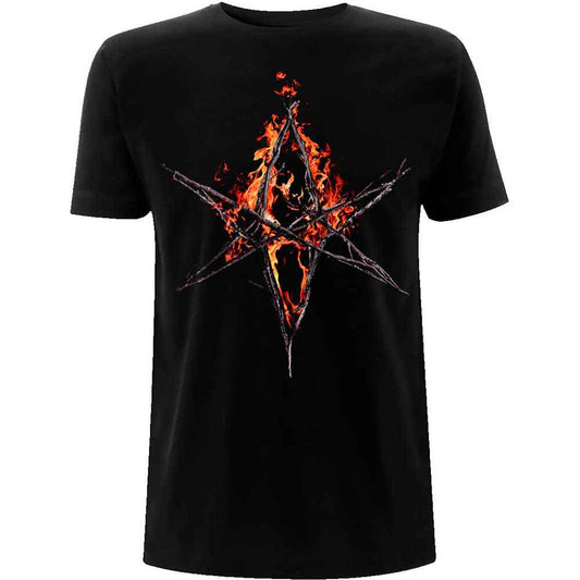 Bring Me The Horizon Flaming Hex Black