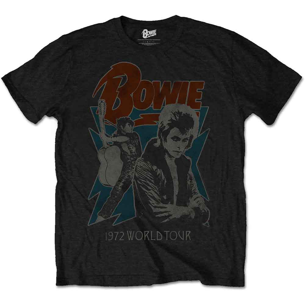 David Bowie 1972 World Tour Black