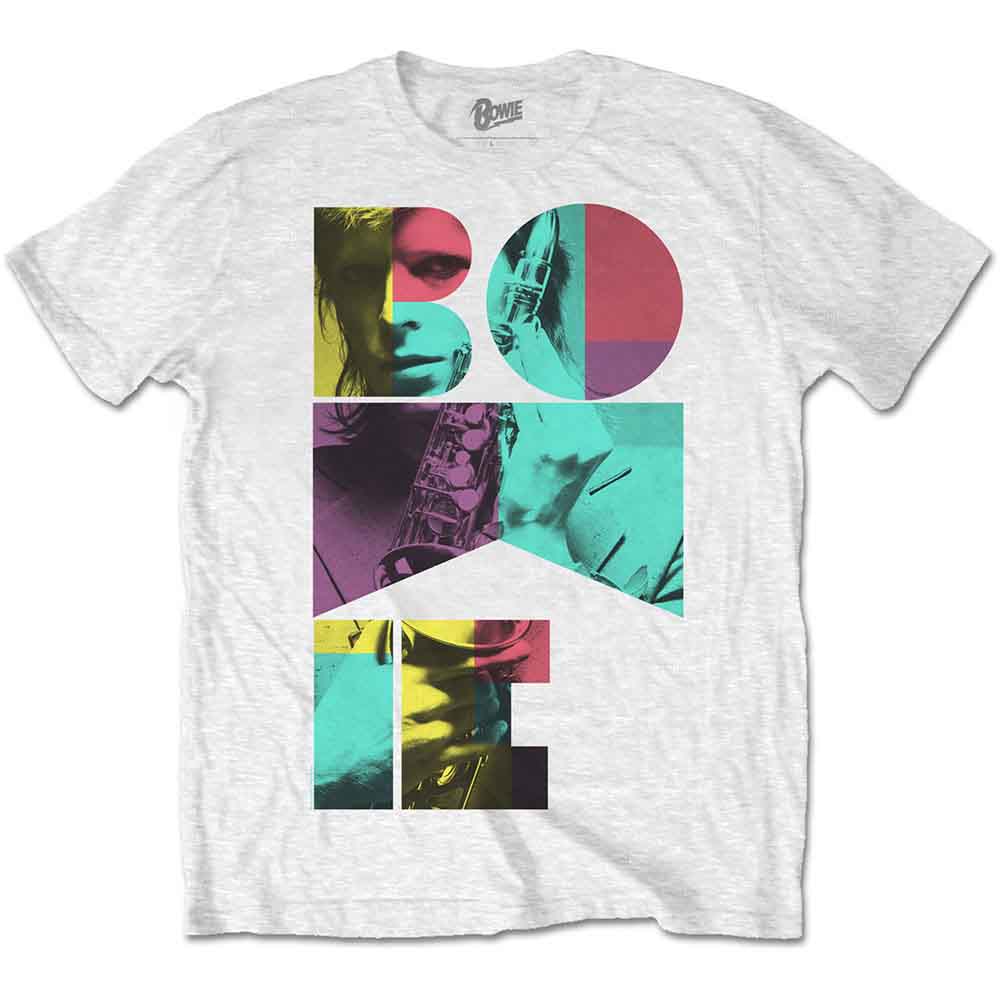 David Bowie Colour Sax White