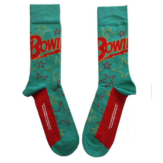 David Bowie Stars Outline Green