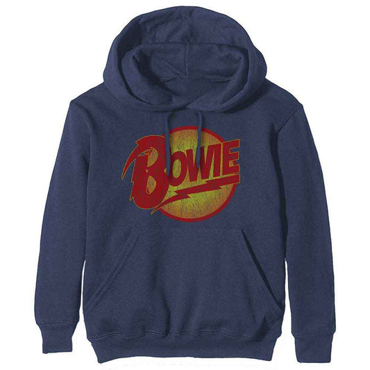 David Bowie Vintage Diamond Dogs Logo Blue