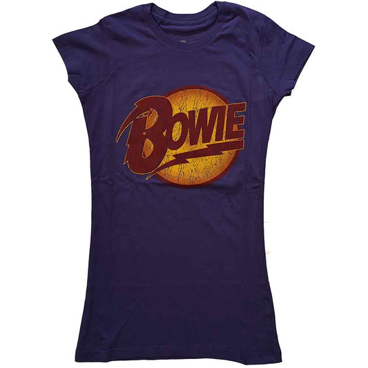 David Bowie Vintage Diamond Dogs Logo Purple