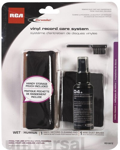 Discwasher Discwasher RD1007Z D4+ Record Care System Inlcudes - Fluid, Brush & Storage Bag