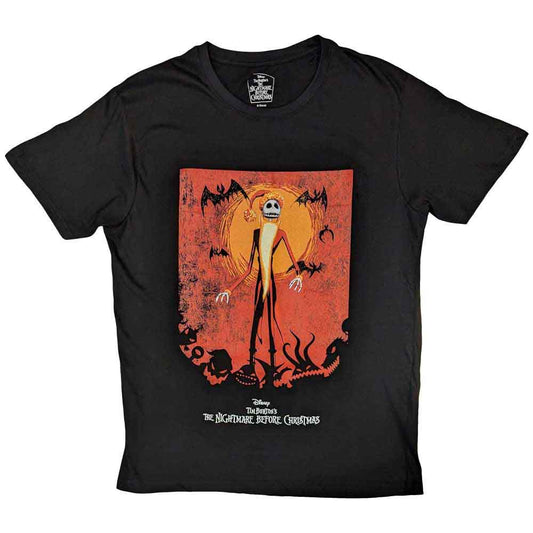 Disney The Nightmare Before Christmas Jack Orange Sun & Logo Black
