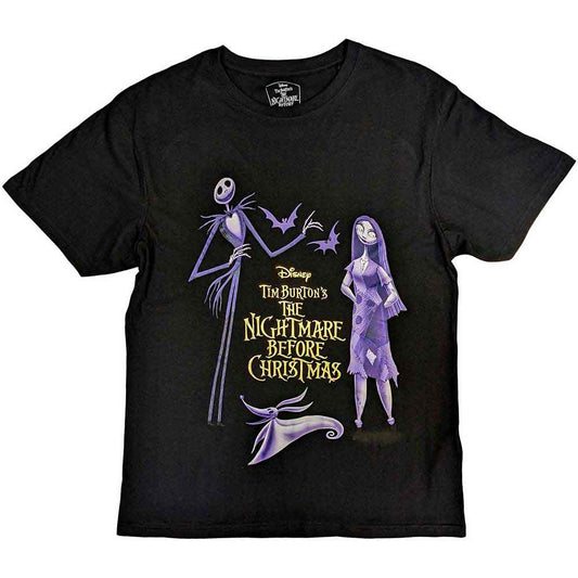 Disney The Nightmare Before Christmas Purple Characters Black