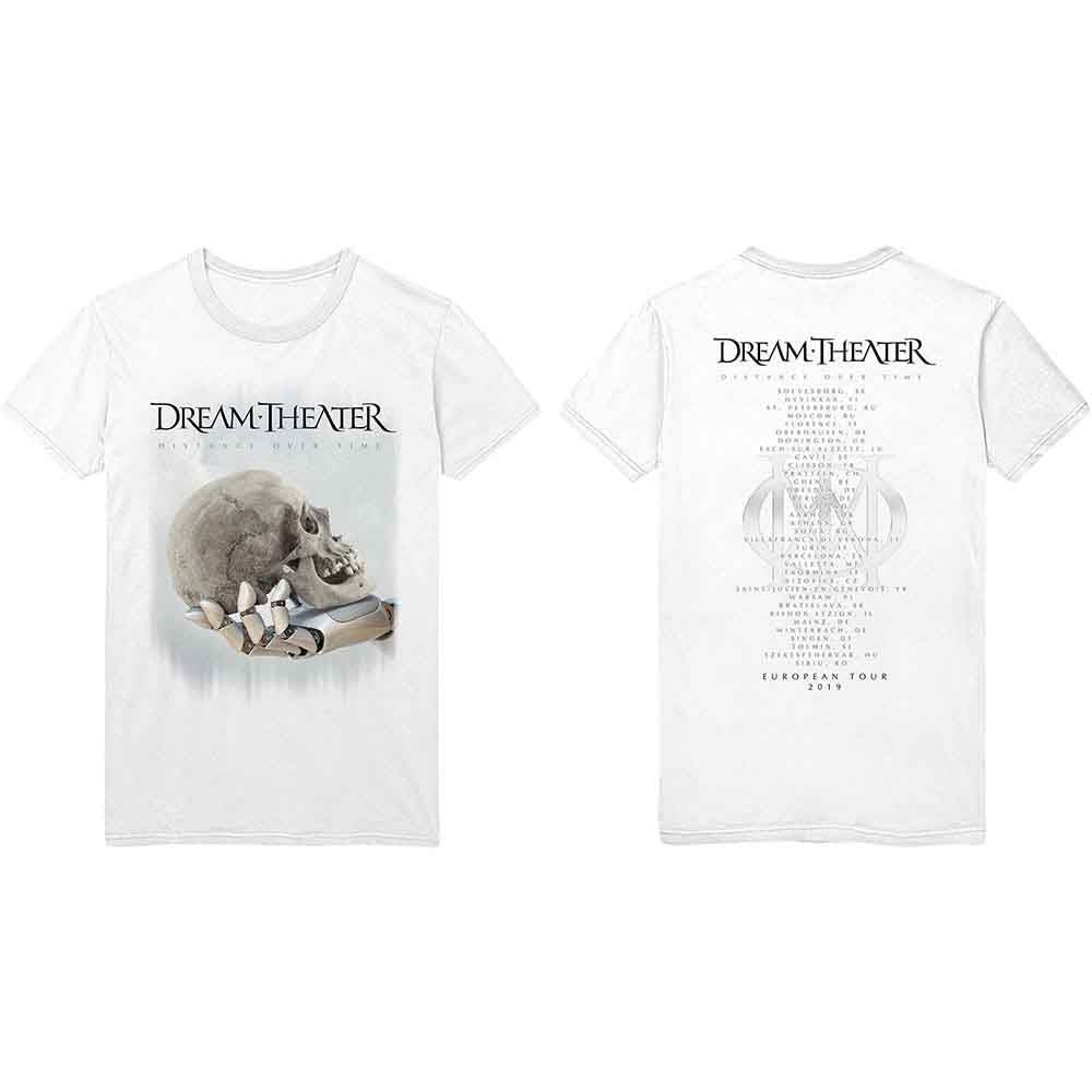 Dream Theater Skull Fade Out White