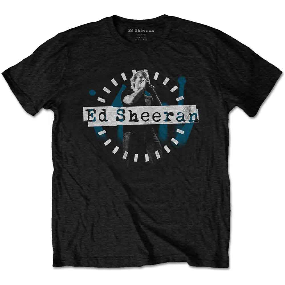 Ed Sheeran Dashed Stage Photo Black