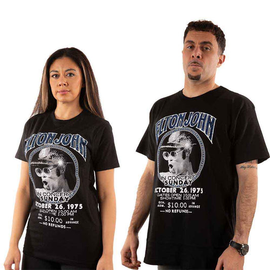 Elton John In Concert Black