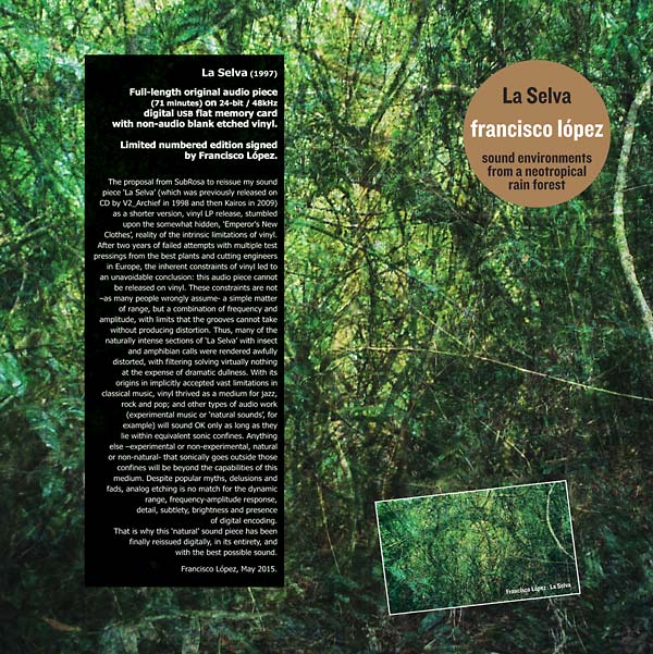 FRANCISCO LOPEZ La Selva
