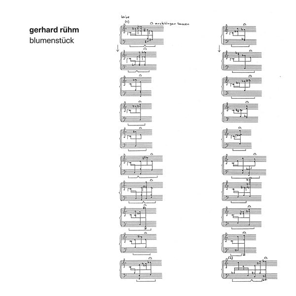 GERHARD RUHM Blumenstuck
