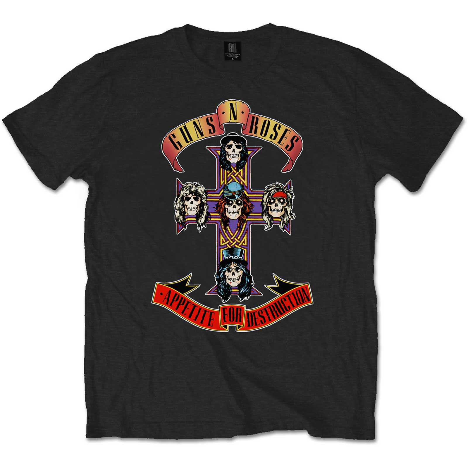 Guns N' Roses Appetite for Destruction black