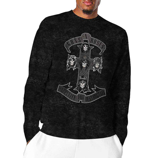 Guns N' Roses Monochrome Cross Black